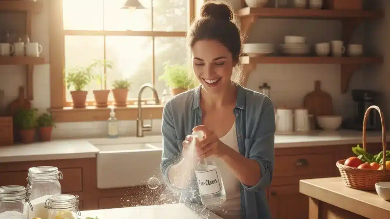 החלפתי את חומר הניקוי היקר שלי בחומר הניקוי הזול הזה – והמטבח שלי מעולם לא נראה טוב יותר